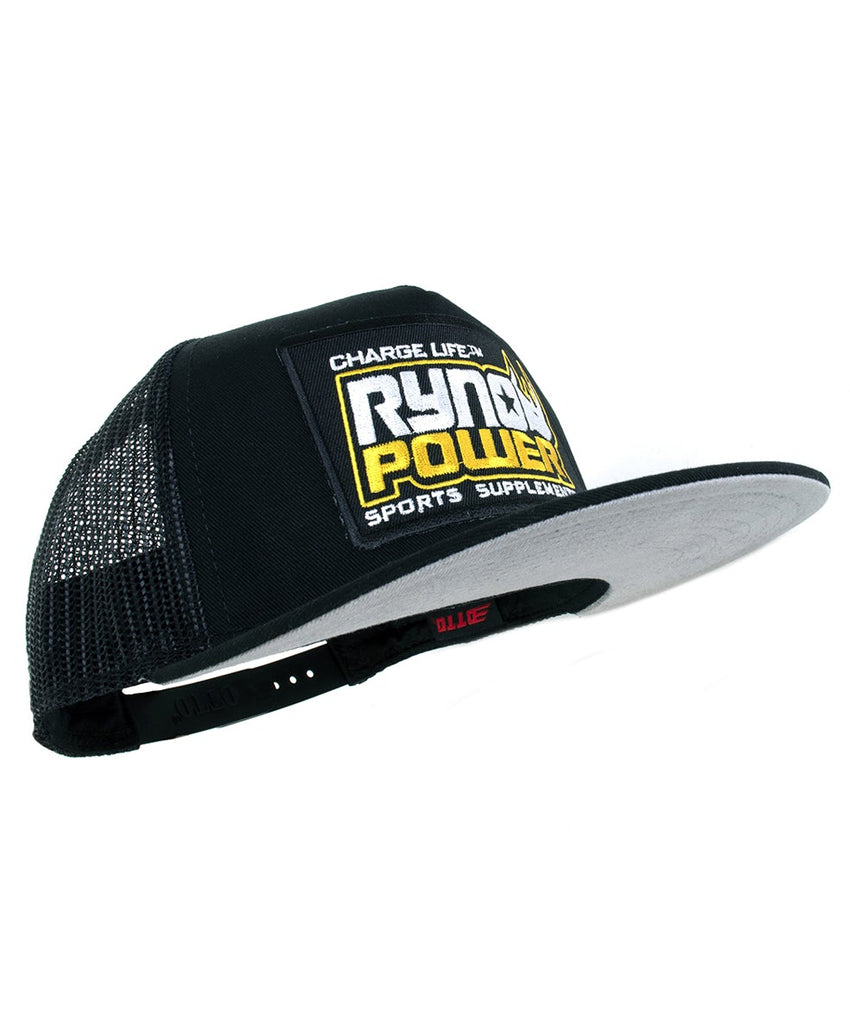 Black Mesh Snapback Hat