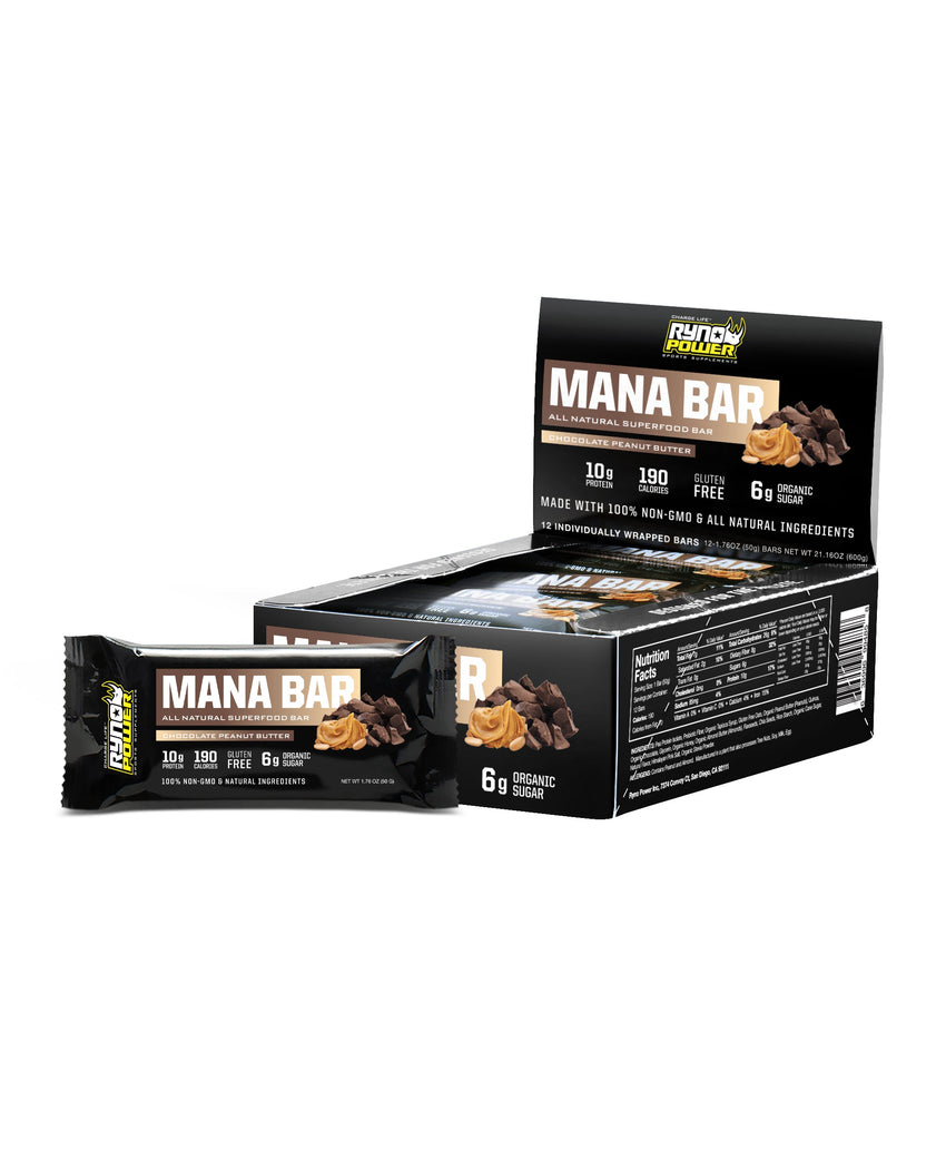 MANA Protein Bar Chocolate Peanut Butter | Box of 12