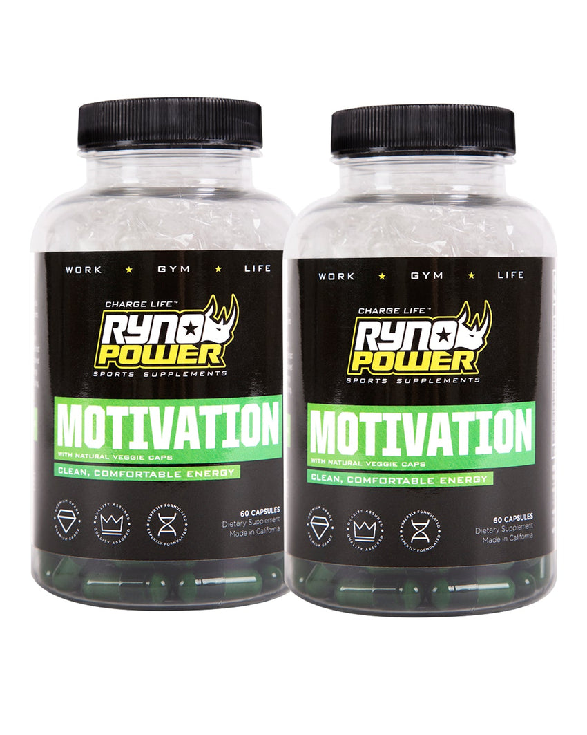 MOTIVATION Pre-Workout Focus Energy Supplement | 30 Servings (60 Capsules)