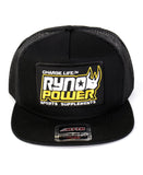 Black Mesh Snapback Hat