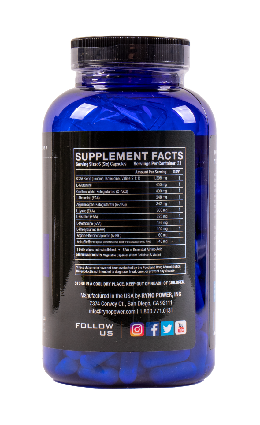 RECOVERY Post-Workout Supplement | 33 Servings (200 Capsules)